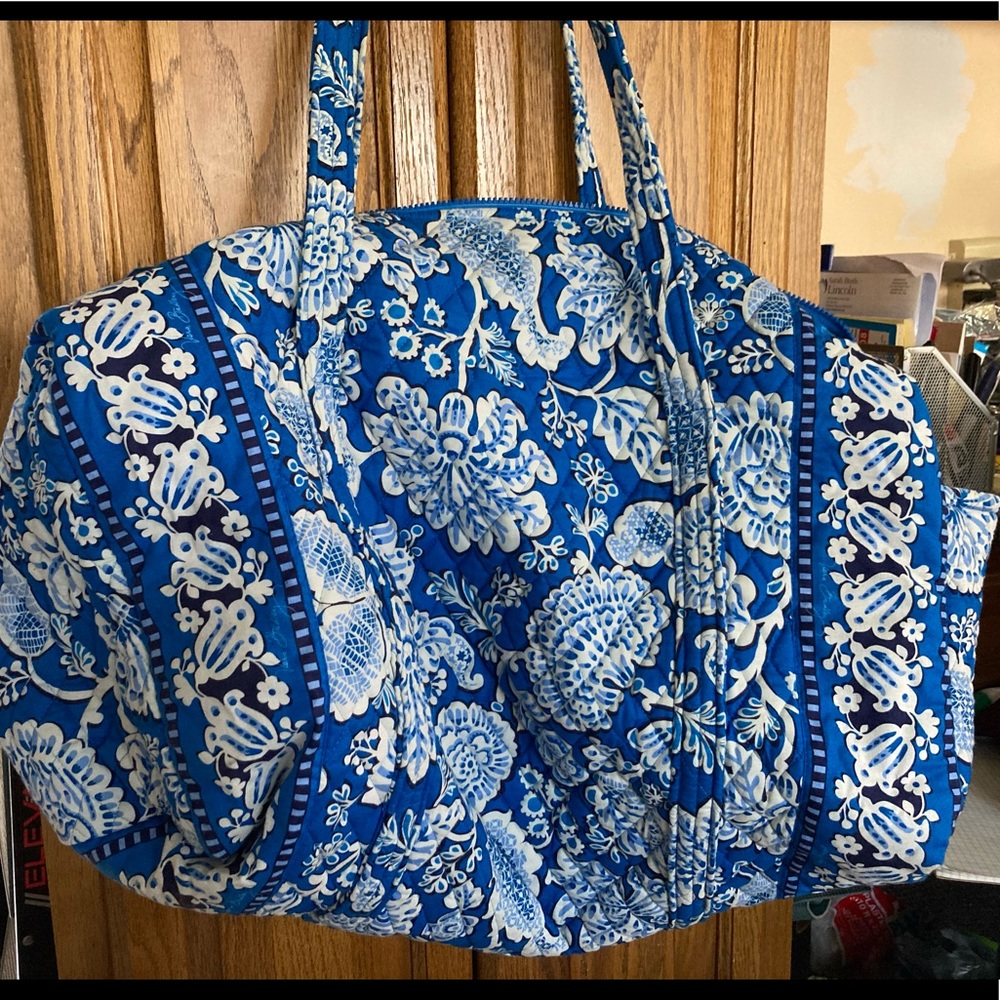 Vintage Vera Bradley Blue Lagoon Duffle Bag